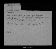 Begno. Files of Ciechanow district in the Middle Ages. Files of Historico-Geographical Dictionary of Masovia in the Middle Ages
