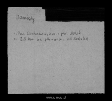 Damięty. Files of Ciechanow district in the Middle Ages. Files of Historico-Geographical Dictionary of Masovia in the Middle Ages