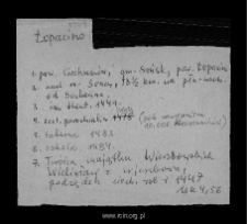 Łopacin. Files of Ciechanow district in the Middle Ages. Files of Historico-Geographical Dictionary of Masovia in the Middle Ages