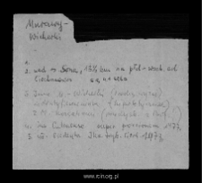 Murawy-Wicherki. Files of Ciechanow district in the Middle Ages. Files of Historico-Geographical Dictionary of Masovia in the Middle Ages
