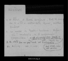 Pęczki-Kozłowo. Files of Ciechanow district in the Middle Ages. Files of Historico-Geographical Dictionary of Masovia in the Middle Ages
