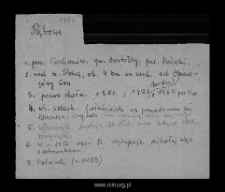 Rembowo. Files of Ciechanow district in the Middle Ages. Files of Historico-Geographical Dictionary of Masovia in the Middle Ages