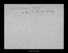 Chmielewo Małe, now part of Chmielewo Wielkie. Files of Mlawa district in the Middle Ages. Files of Historico-Geographical Dictionary of Masovia in the Middle Ages