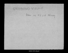 Grzybowo Wielkie. Files of Mlawa district in the Middle Ages. Files of Historico-Geographical Dictionary of Masovia in the Middle Ages