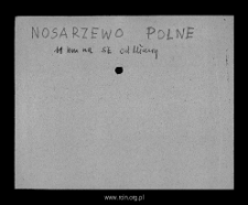 Nosarzewo Polne. Files of Mlawa district in the Middle Ages. Files of Historico-Geographical Dictionary of Masovia in the Middle Ages