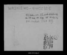 Waśniewo-Gwoździe. Files of Mlawa district in the Middle Ages. Files of Historico-Geographical Dictionary of Masovia in the Middle Ages