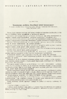 Semantyczne problemy klasyfikacji źr&oacute;deł historycznych
