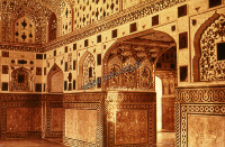 A fragment of a castle in Amer near Jaipur (Iconographic document)