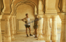 A fragment of a castle in Amer near Jaipur (Iconographic document)