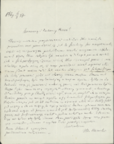 List Marcelego Nenckiego (1847-1901) do Leona Marchlewskiego (1869-1946) z 08.04.1896