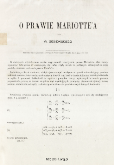 O prawie Mariotte'a