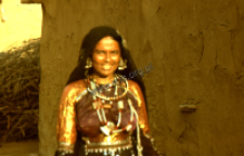 A young married woman in festive dress, kachchi rabari (Iconographic document)