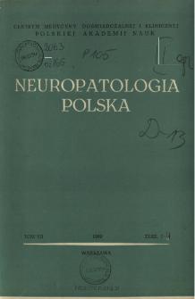 Neuropatologia Polska T.7 z.1-2 (1969)