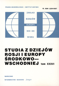 Studia z Dziej&oacute;w Rosji i Europy Środkowo-Wschodniej. T. 36 (2001), Recenzje
