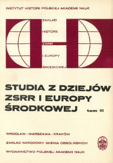 Studia z Dziejów ZSRR i Europy Środkowej. T. 3 (1967), Recenzje