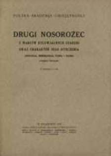 Drugi nosorożec z warstw dyluwjalnych Staruni oraz charakter jego otoczenia (geologja, mineralogja, flora i fauna)