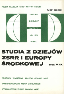 Studia z Dziej&oacute;w ZSRR i Europy Środkowej. T. 19 (1983), Życie naukowe
