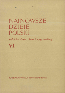 Stosunki polityczne w podziemiu polskim w regionie górnej Warty i Pilicy w latach 1943-1944