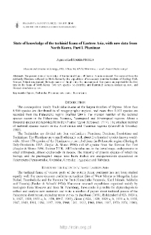 State of knowledge of the tachinid fauna of Eastern Asia, with new data from North Korea. Pt. 1, Phasiinae