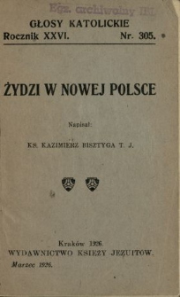 Żydzi w nowej Polsce