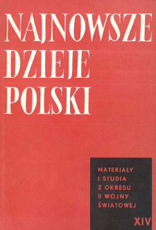 Najnowsze Dzieje Polski : materiały i studia z okresu 1914-1939 T. 14 (1969), Wspomnienia