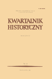 Kwartalnik Historyczny R. 88 nr 4 (1981), Kronika