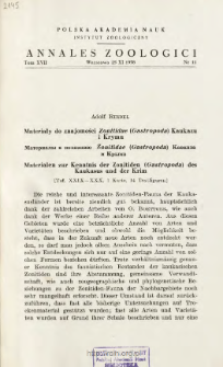 Materialen zur Kenntnis der Zonitiden (Gastropoda) des Kaukasus und der Krim