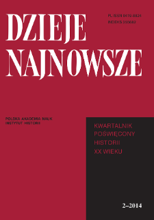Dzieje Najnowsze : [kwartalnik poświęcony historii XX wieku] R. 46 z. 2 (2014), List do redakcji