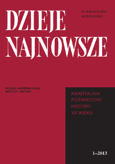 Dzieje Najnowsze : [kwartalnik poświęcony historii XX wieku] R. 45 z. 1 (2013), Recenzje