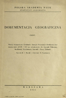 Nazwy fizjograficzne Grenlandii, Ameryki P&oacute;łnocnej i Środkowej oraz nazwy miast od 50-100 tys. mieszkańc&oacute;w dla Ameryki P&oacute;łnocnej, Środkowej, Południowej, Australii i Nowej Zelandii