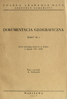 Ruch naturalny ludności w Polsce w latach 1947-1955