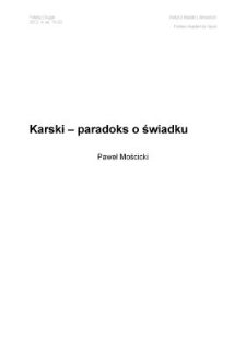 Paradoks o świadku