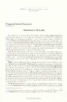 Warszawa w 1914 roku