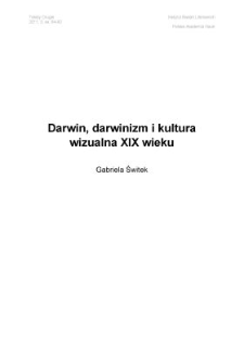 Darwin, darwinizm i kultura wizualna XIX wieku