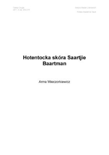 Hotentocka sk&oacute;ra Saartjie Baartman