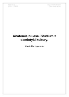 Anatomia bluesa. Studium z&nbsp;semiotyki kultury
