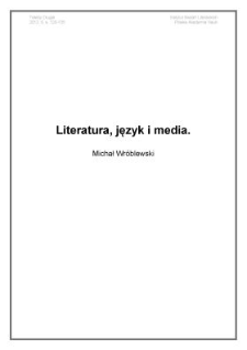 Literatura, język i media
