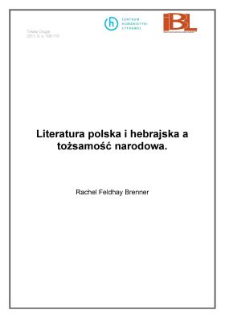 Literatura polska i hebrajska a tożsamość narodowa