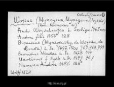 Wojsze. Files of Ostroleka district in the Middle Ages. Files of Historico-Geographical Dictionary of Masovia in the Middle Ages