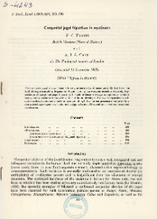 Congenital jugal bipartism in mysticetes