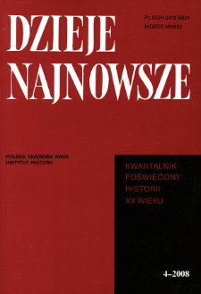 Dzieje Najnowsze : [kwartalnik poświęcony historii XX wieku] R. 40 z. 4 (2008), In memoriam: Odszedł profesor Roman Wapiński (8 V 1931-14 V 2008)