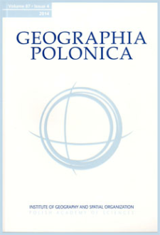 Geographia Polonica Vol. 87 No. 4 (2014), Contents