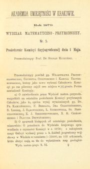Posiedzenie dnia 20 maja