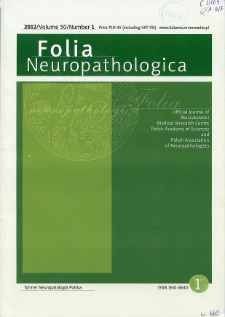 Folia Neuropathologica : former Neuropatologia Polska. Vol.50 (2012) nr 1