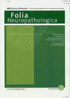 Folia Neuropathologica : former Neuropatologia Polska T.50 (2012) nr 2