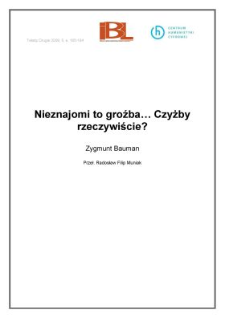 Nieznajomi to groźba... Czyżby rzeczywiście?