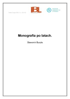 Monografia po latach