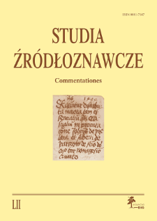 Horror dyplomatyczny : problem autentyczności i datacji grupy dyplom&oacute;w brauweilerskich, w tym rzekomego dokumentu Rychezy z datą 1054 r.