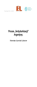 Proces &bdquo;ferdydurkizacji&rdquo; Argentyny