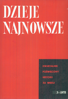 Dzieje Najnowsze : [kwartalnik poświęcony historii XX wieku] R. 7 z. 3 (1975), Życie naukowe